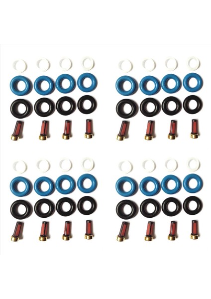 Mazda Için 4x Yakıt Enjektör Onarım Kitleri 6 Parça Numarası 0280156154 AY-RK057 Için 0586156156 (Yurt Dışından)