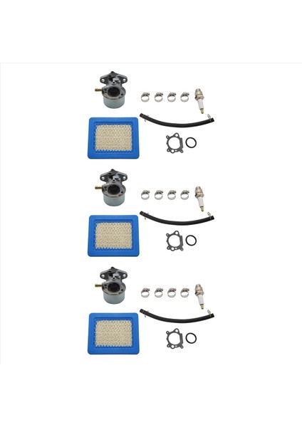 3x 799868 Briggs &amp Stratton Için Karbüratör 498170 799872 694202 498966 14111 498254 497586 69482 693909 692648 497410 (Yurt Dışından)