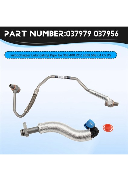 037979 037956 Geri Dönüş Borusu Turboşarj Peugeot 308 408 Rcz 3008 508 Cıtroen C4 C5 Ds (Yurt Dışından) fırsatları