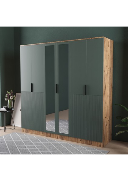 VENÜS 6 KAPAKLI EKO GARDIROP - MDF KAPAK indirimleri