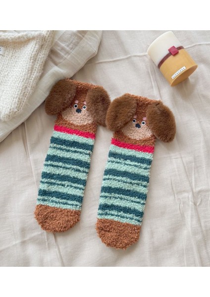 Peluş Isıtmalı Orta Boy Loğusa Çorabı (Yurt Dışından)
