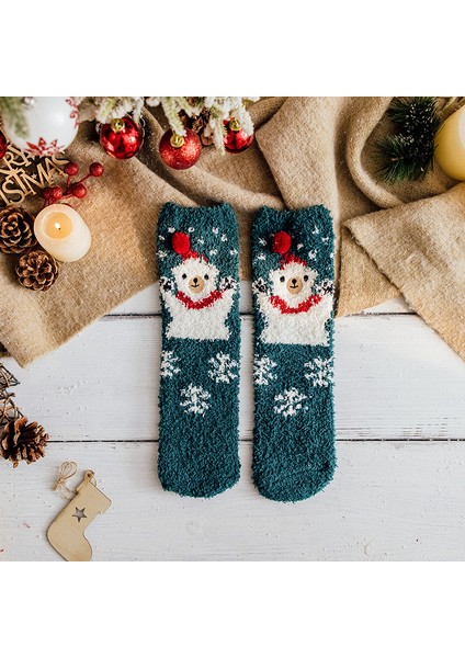 Karikatür Yarım Kadife Zemin Çorabı (Yurt Dışından)