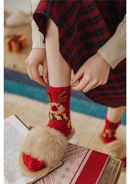 Karikatür Yarım Kadife Zemin Çorabı (Yurt Dışından) fırsatları