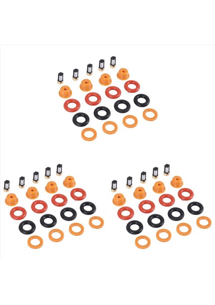 Bwm K100 Motosiklet Enjektör Parçaları Için 3x Yakıt Enjektör Onarım Kitleri 0280150210 0280150705 AY-RK003 Için Yedek Parçalar (Yurt Dışından)