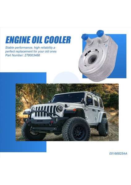 Motor Yağı Soğutucu 05166925AB 05140531AA 0516925AA Jeep Wrangler Için V6 3 6l 2013 Dodge Caliber L4 2 0l 2011 (Yurt Dışından) fırsatları
