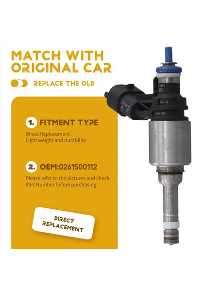 2pcs 0261500112 Gm Chevrolet Hhr 2007-2010 Saab 9-5 10-12 Opel Astra 2012 2 0l (Yurt Dışından) modelleri