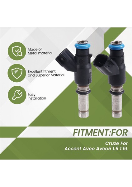 4pcs Yakıt Enjektör Chevrolet Için Uyum Cruze Hyundai Accent Aveo Aveo5 1 6 1 5l 28457630 25380933 55559377 28143540 (Yurt Dışından) modelleri