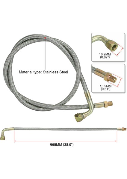 Evrensel Turbo Yağ Geter Hattı Yağ Geri Dönüş Yağı Tahliye Çizgisi Kiti 1/8 Npt 4AN T3 T4 T3/t4 T04E T70 T66 T67 GT35 GT45 (Yurt Dışından) indirimleri