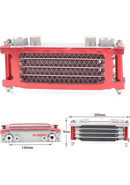 M10 Arayüz Radyatör Yağı Soğutucu Alüminyum Soğutma Sistemi 50-160CC Motosiklet Kir Pit Maymun Bisiklet Kırmızı (Yurt Dışından) indirimleri