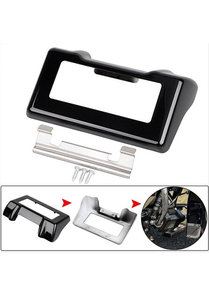 Harley Touring ve Trike Flht Flhr Fltr Flhx Için Parlak Siyah Yağ Soğutucu Kapağı 2011-2016 (Yurt Dışından)