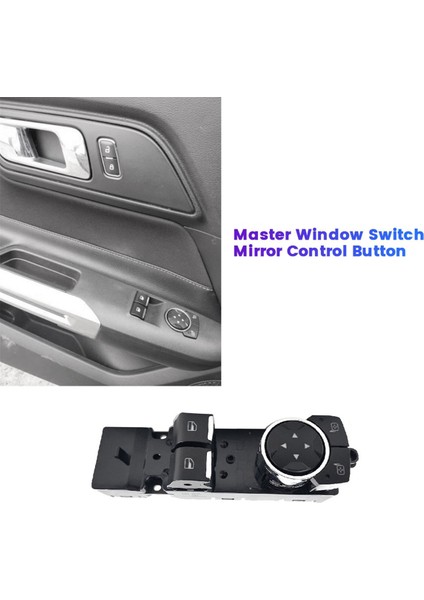 Ford Mustang Coupe 2015-2022 Sürücü Tarafı Kapı Ana Pencere Anahtarı Ayna Kontrol Düğmesi FR3Z-14529-AC FR3Z14529AC (Yurt Dışından) indirimleri