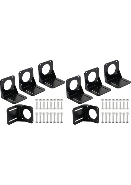 8pcs 57 Nema Için Step Motor 23 Sabit Koltuk Nema 23 Step Motor Çelik Montaj Braketi Montaj Vidaları (Yurt Dışından)