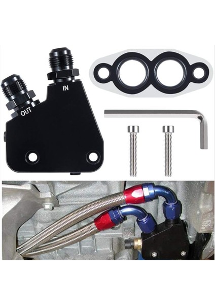 Gm Ls Ls1 Ls2 Ls3 Ls6 Ls7 Ls9 2005-2019 Corvettes C5 C6 C7 Alüminyum Adaptör Bloğu Için Motor Yağı Soğutucu Adaptör Kiti (Yurt Dışından) fırsatları