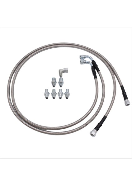 2pcs 52IN Uzunluğunda Yağ Borusu Ss Şanzıman Soğutucu Hortum Hatları Kiti TH350 700R4 TH400 Chevy Ford Gm Gmc Buick Cadillac (Yurt Dışından)