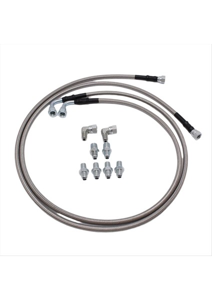 2pcs 52IN Uzunluğunda Yağ Borusu Ss Şanzıman Soğutucu Hortum Hatları Kiti TH350 700R4 TH400 Chevy Ford Gm Gmc Buick Cadillac (Yurt Dışından) modelleri