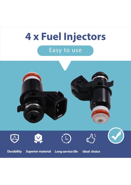 4pcs Suzuki GSXR1000 Z AN400 Için Motosiklet Yakıt Enjektörleri 650 1500 15710-10G00 1571010G00 (Yurt Dışından) indirimleri