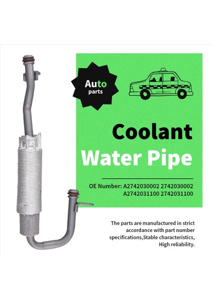 A2742030002 2742030002 Mercedes Için Araba Soğutucu Su Borusu Benz M274 A2742031100 2742031100 (Yurt Dışından) fırsatları