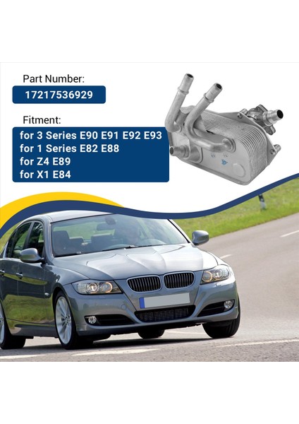 Bmw 3 Serisi Için Yağ Soğutucu E90 E91 E92 E93 1 Serisi E82 E88 Z4 E89 X1 E84 17217536929 (Yurt Dışından) fırsatları