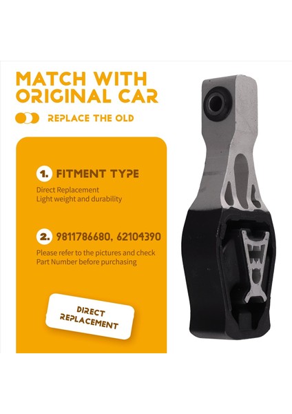 9811786680 Araba Motor Montaj Motor Montaj Braketi Peugeot 308 3008 5008 Uzman Ortağı Citroen Berlingo Ds 7 2013-2018 (Yurt Dışından) indirimleri