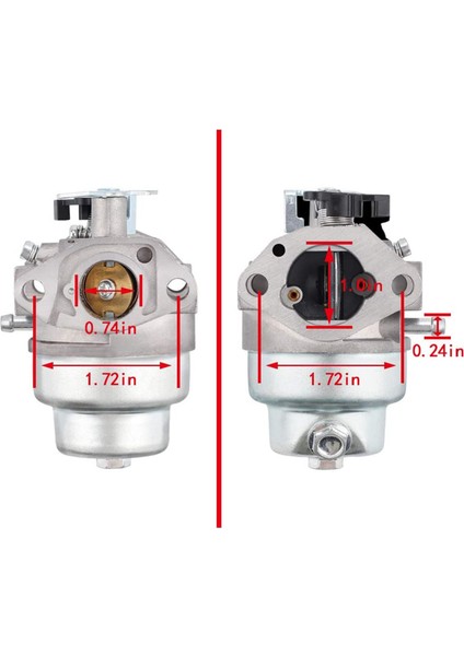 2 Karburetor + Conte + Hava GCV160 Motor HRB216 HRR216 HRS216 HRT216 HRZ216 Çim Biçme Makinesi (Yurt Dışından) modelleri