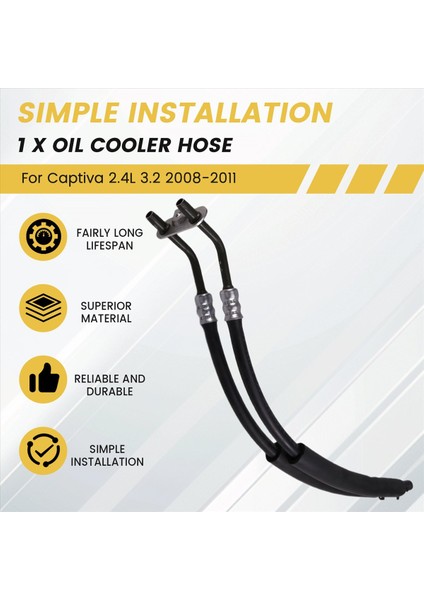 96629076 Yeni Şanzıman Yağı Soğutucu Hortum Işın Kutusu Soğutma Borusu Otomatik Parça Chevrolet Captiva 2 4l 3 2 2008-2011 (Yurt Dışından) fırsatları