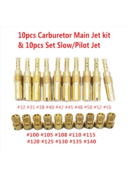 200PCS Karbüratör Ana Jet Kiti ve 200PCS Pwk Keıhın Oko Cvk Pwm Nsr Ksr Pwm Motosiklet Karbüratör (Yurt Dışından) fiyatları