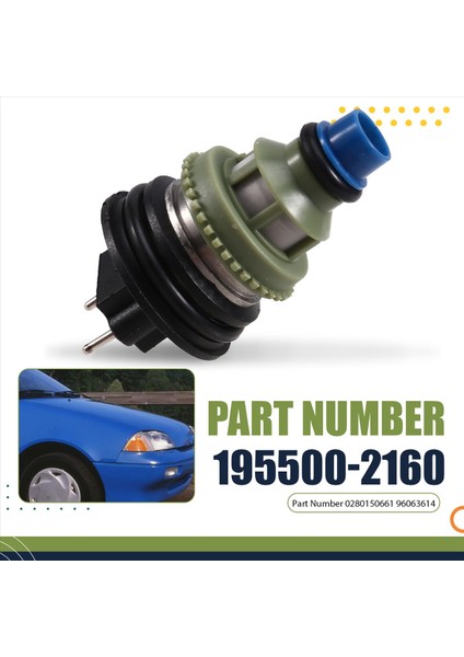 Yeni Li Yakıt Enjektör Nozul 195500-2160 0280150661 Chevrolet Geo Metro Suzuki Swift Için 96063614 (Yurt Dışından) indirimleri