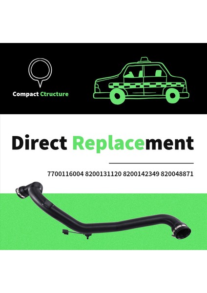 820048871 Turboşarjlı Emme Hortumu Boru Intercooler Hortumu Renault Laguna I- 7700116004 8200131120 8200142349 (Yurt Dışından) indirimleri