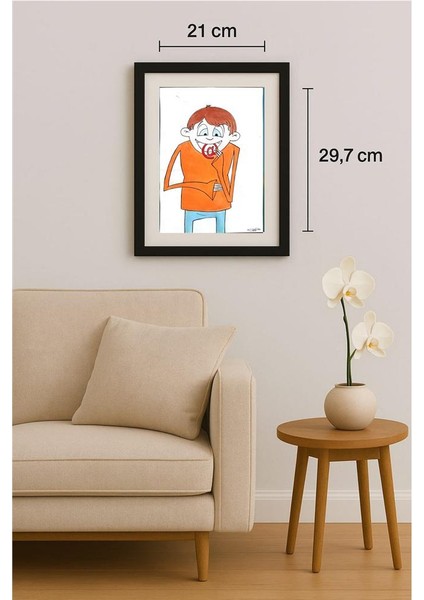 Hamed Nabahat 29X21CM Orijinal Karikatür Tablo fiyatları