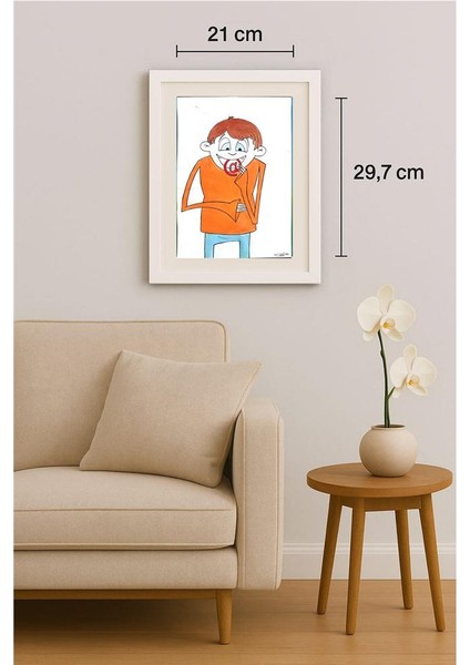 Hamed Nabahat 29X21CM Orijinal Karikatür Tablo indirimleri