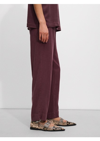 Dökümlü Düz Pantolon modelleri