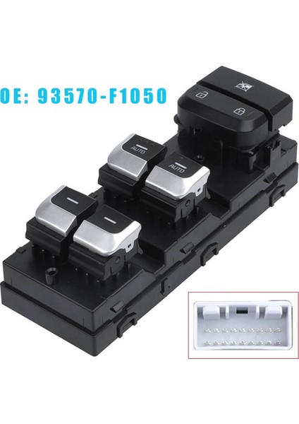 Kia Sportage 2015-2018 Çift Otomatik Cam Kaldırma Düğmesi Için Sol Ön Elektrikli Cam Ana Anahtar Grubu 93570-F1050 (Yurt Dışından) indirimleri