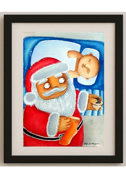 Hongyu Ma 29X21CM Orijinal Karikatür Tablo