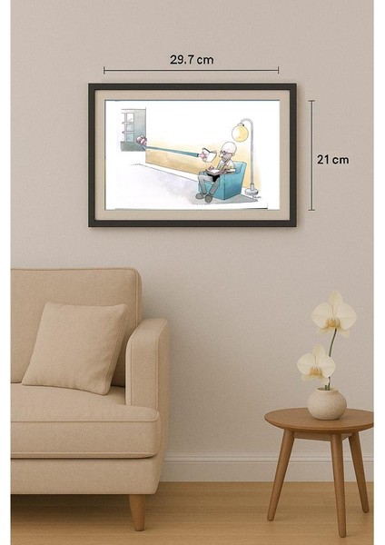 Milan Bukovac 29X21CM Orijinal Karikatür Tablo fiyatları