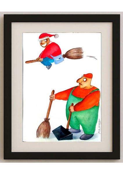 Hongyu Ma 29X21CM Orijinal Karikatür Tablo