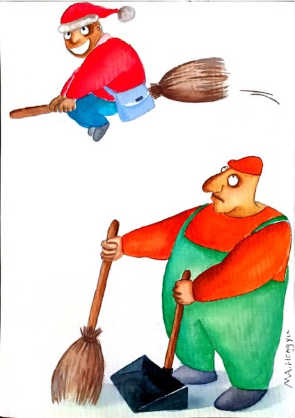 Hongyu Ma 29X21CM Orijinal Karikatür Tablo modelleri