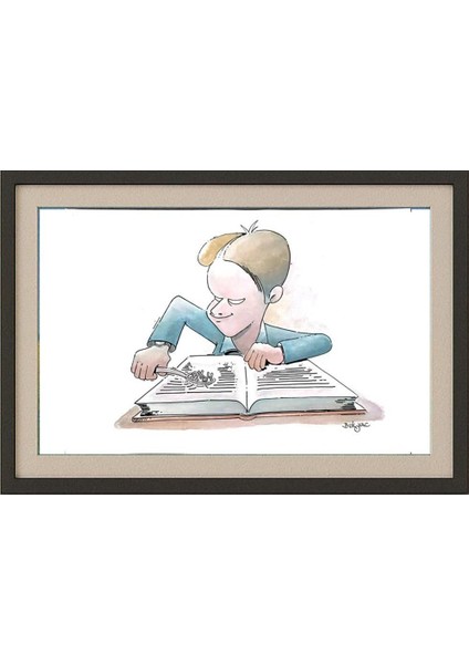 Milan Bukovac 29X21CM Orijinal Karikatür Tablo