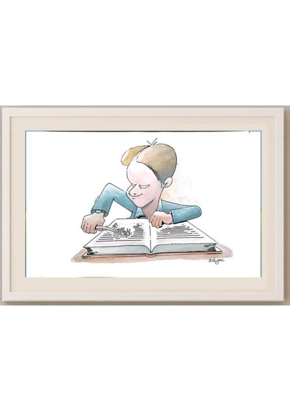 Milan Bukovac 29X21CM Orijinal Karikatür Tablo fırsatları