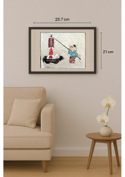 Wang Cheng 29X21CM Orijinal Karikatür Tablo fiyatları