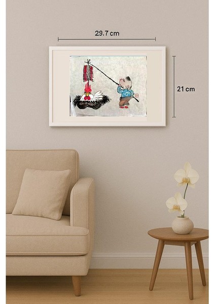 Wang Cheng 29X21CM Orijinal Karikatür Tablo indirimleri