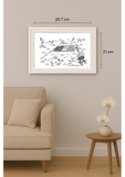 Lupu Marian 29X21CM Orijinal Karikatür Tablo indirimleri