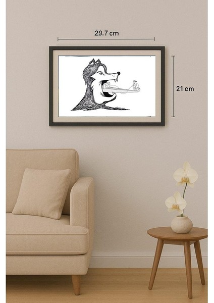 Lupu Marian 29X21CM Orijinal Karikatür Tablo fiyatları