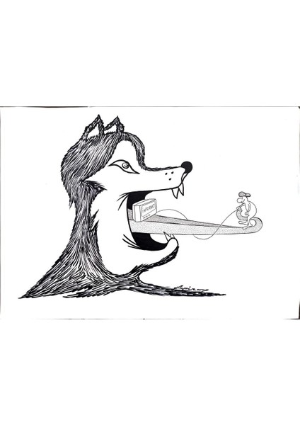 Lupu Marian 29X21CM Orijinal Karikatür Tablo modelleri