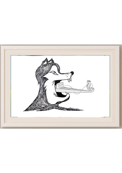 Lupu Marian 29X21CM Orijinal Karikatür Tablo fırsatları