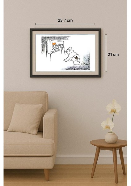 Lupu Marian 29X21CM Orijinal Karikatür Tablo fiyatları