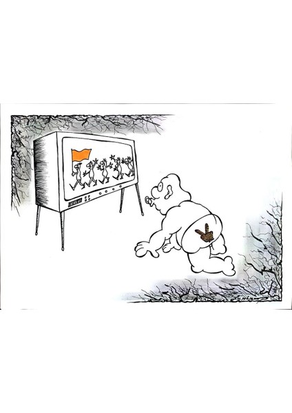 Lupu Marian 29X21CM Orijinal Karikatür Tablo modelleri