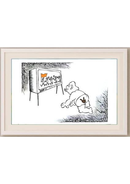 Lupu Marian 29X21CM Orijinal Karikatür Tablo fırsatları