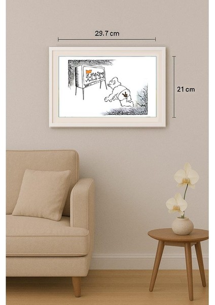 Lupu Marian 29X21CM Orijinal Karikatür Tablo indirimleri