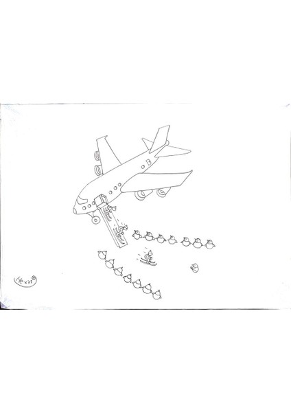 Lupu Marian 29X21CM Orijinal Karikatür Tablo modelleri