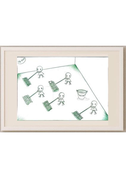 Lupu Marian 29X21CM Orijinal Karikatür Tablo fırsatları